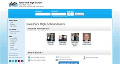 Desktop Screenshot of iowaparkhighschool.com